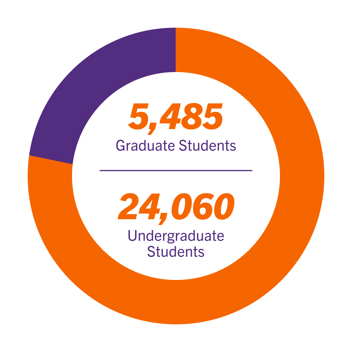 2025 enrollment: 24,060  undergraduates, 5,485 graduate students.